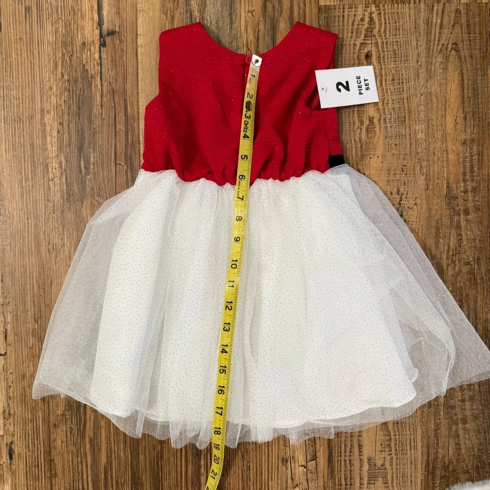 NWT Blueberi Boulevard Dress and Coat Set Toddler Girls 3T Fur Holiday Christmas